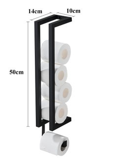 XiuWoo European Style Household Stainless Steel Wall-mounted Bathroom Storage Rack Multi-functional Bathroom Toilet Paper Holder Paper Towel Holder  - Image 5