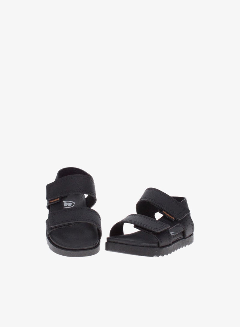 Molekinho Infant Boys Sandals With Back Strap Black | Made In Brazil - Image 4