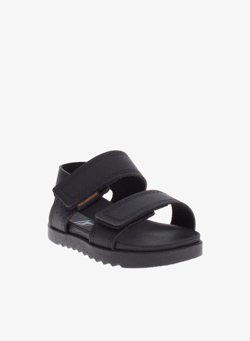 Molekinho Infant Boys Sandals With Back Strap Black | Made In Brazil - Image 1