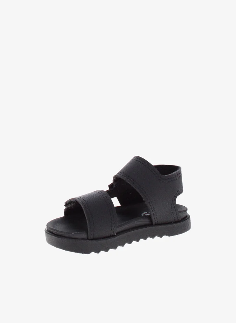 موليكينهو صنادل أطفال أولاد موليكينيو بحزام خلفي أسود | صنع في البرازيل