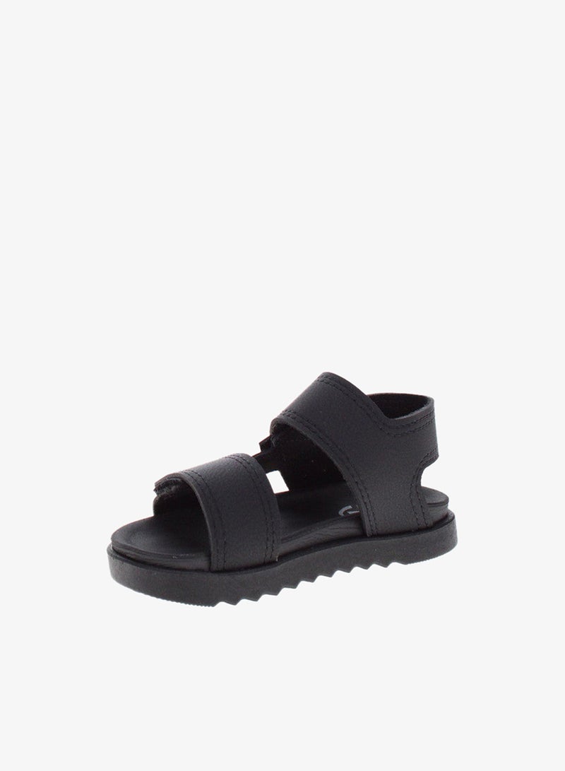 Molekinho Infant Boys Sandals With Back Strap Black | Made In Brazil - Image 2