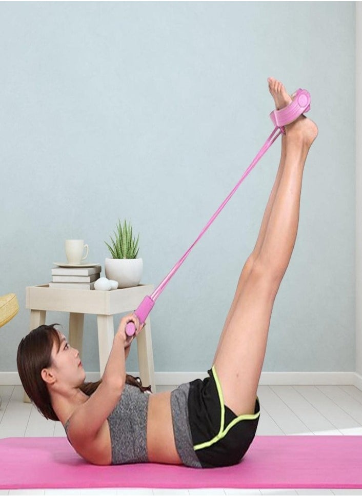 XVersion Tension Belt Multi-function Tension Rope Bands for Fitness Exercises, Elastic Tape Home Resistance Bands, 4 Tube Elastic Pedal Ankle Puller  - Image 3