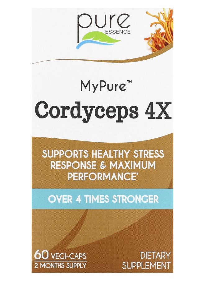 Pure Essence MyPure Cordyceps 4X 60 Vegi-Caps 