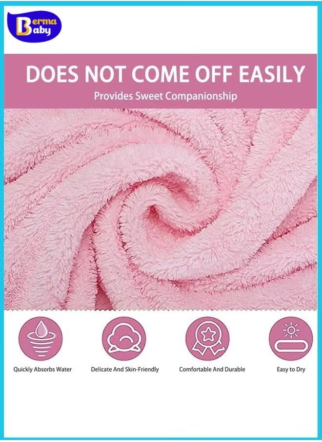 Berma Baby Hooded baby towel, toddler bathrobe, soft baby towel, newborn blanket, coral fleece shawl bath towel, swimming towel, soft and super absorbent towel for baby boys and girls, 80*80 cm  - Image 5