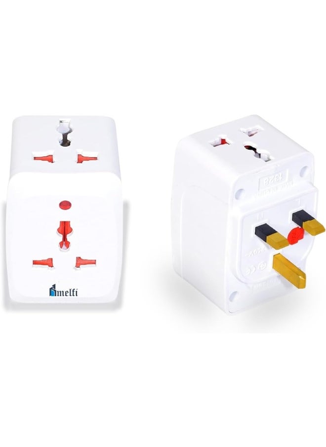melfi Melfi 3-Way Uk Plug Adapter  British Standard Bs1362 Fused Multi Plug Extension (3 Socket, Uk 3-Pin Plug)  - Image 1