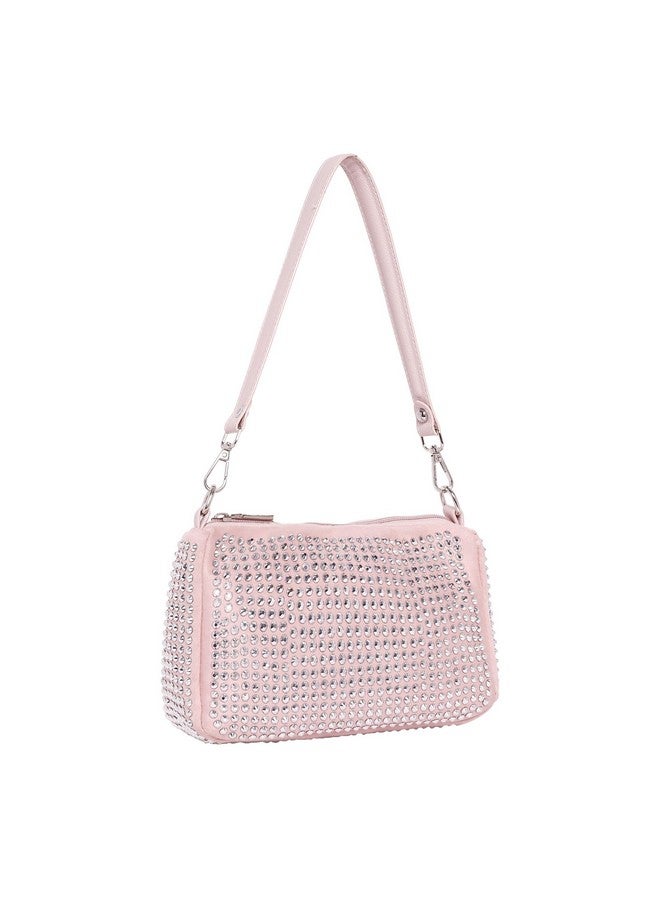 LINO PERROS Lino Perros Womens Soft Pink Shoulder Bag  - Image 2