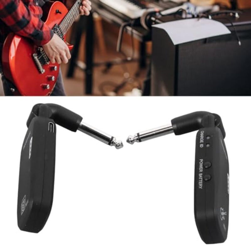 Cryfokt 2.4GHZ Wireless Guitar Transmitter Receiver System with 50meter Range, Rechargeable Electric Guitar Audio Transmitter Guitar Accessories, Universal for Electric Guitar Bass - Image 4