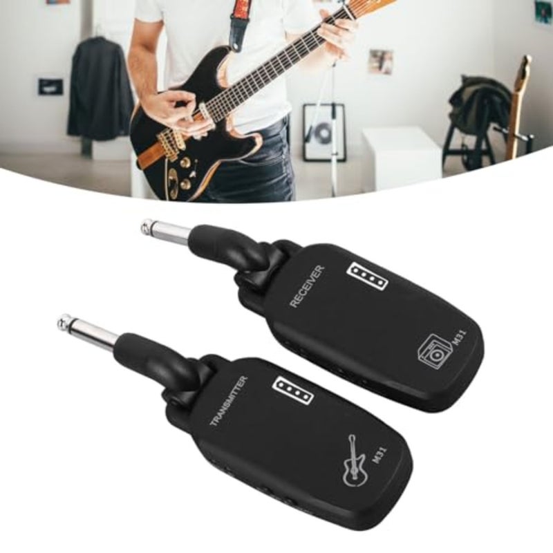 Cryfokt 2.4GHZ Wireless Guitar Transmitter Receiver System with 50meter Range, Rechargeable Electric Guitar Audio Transmitter Guitar Accessories, Universal for Electric Guitar Bass - Image 5
