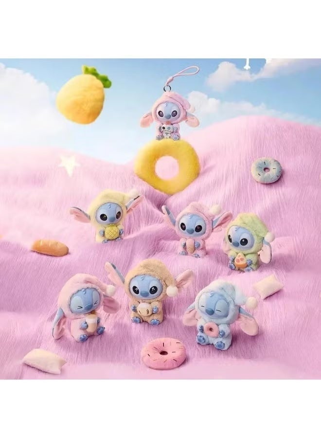 Stitch Plush Toy Keychain 18cm – Cute Green Hoodie Stitch Holding Pizza Slice | Soft Kawaii Lilo & Stitch Stuffed Animal Bag Charm | Disney Mini Plush Keyring for Backpack, Purse & Car | Birthday, Eid & Christmas Gift for Girls, Kids, Teens & Disney Lovers - Image 4
