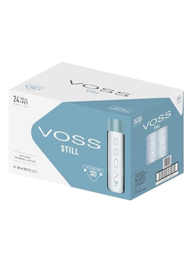 فوس مياه فوس الآرتيزية المقطرة في زجاجات بلاستيكية بسعة 500 مل، عبوات من 24 قطعة - Image 1
