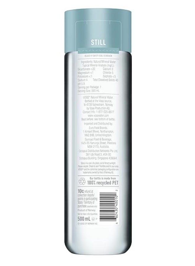 فوس مياه فوس الآرتيزية المقطرة في زجاجات بلاستيكية بسعة 500 مل، عبوات من 24 قطعة - Image 4