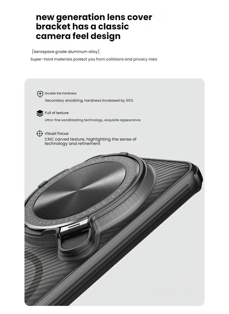 General - Xiaomi Mi 15 Ultra Magnetic Case with Lens Cap Holder, Drop and Scratch Resistant, Slim and Lightweight Design for Xiaomi Mi 15 Ultra - Image 1