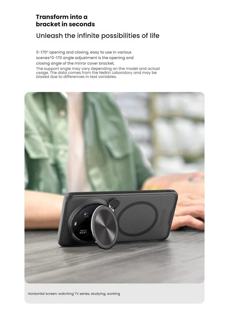 General - Xiaomi Mi 15 Ultra Magnetic Case with Lens Cap Holder, Drop and Scratch Resistant, Slim and Lightweight Design for Xiaomi Mi 15 Ultra - Image 1