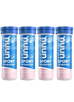 Nuun Nuun Sport: Electrolyte Drink Tablets, Strawberry Lemonade, 10 Count (Pack of 4) 