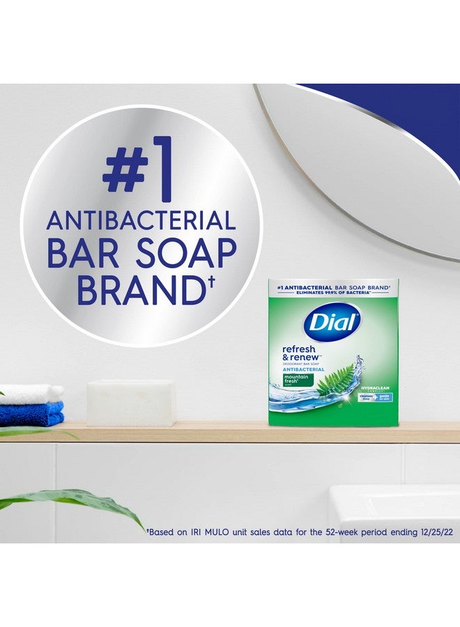Dial Ial Antibacterial Bar Soap Refresh & Renew Mountain Fresh 4 Oz 32 Bars - Image 4