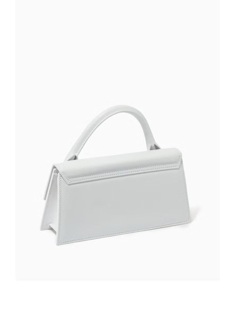 JACQUEMUS Le Chiquito Long Handbag Tote Bag Leather Flap Long With Crossbody Strap - Image 2