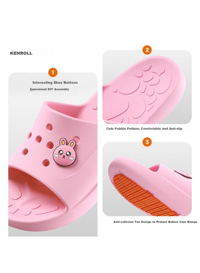 Kenroll Children's Bathroom Non-slip Slippers, Summer Indoor Outdoor Shower Cartoon Sandals For Home Use - Image 1
