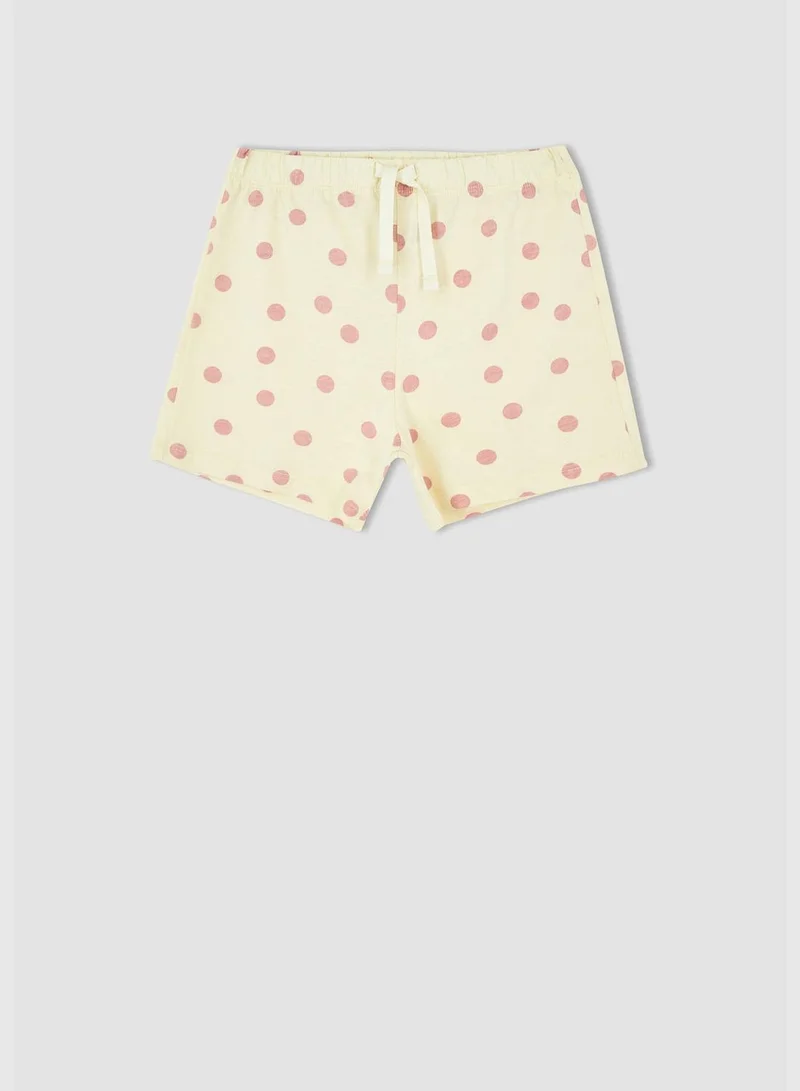 DeFacto Regular Fit Short Sleeve Bambi Print Pyjama Set