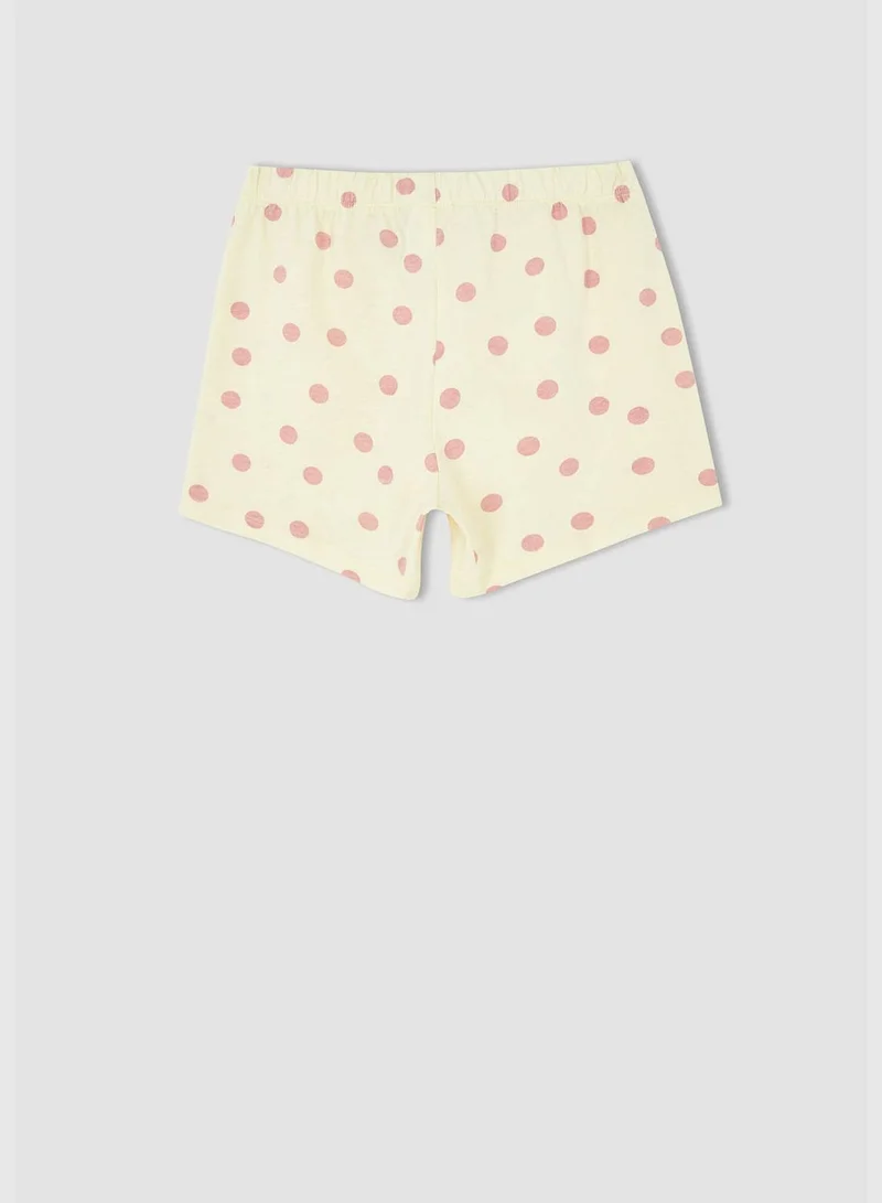 DeFacto Regular Fit Short Sleeve Bambi Print Pyjama Set