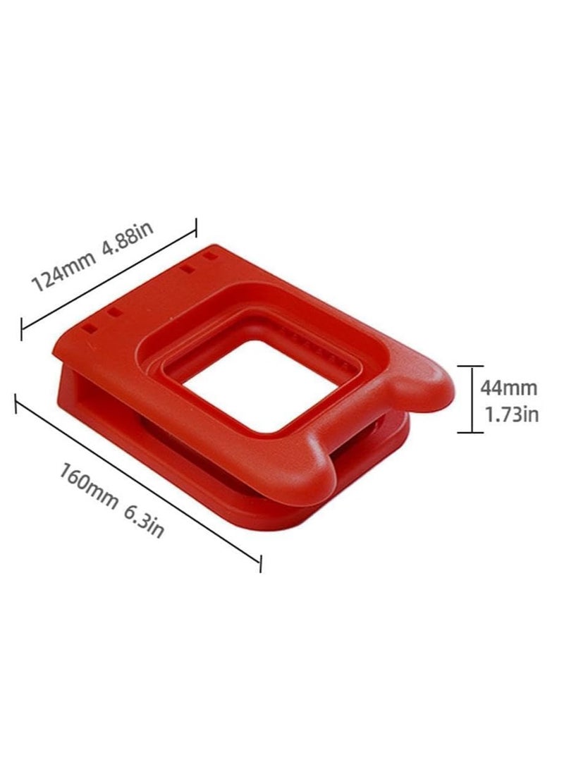 RATSAW Red Sandwich Cutter and Sealer Set Square Decruster Sandwich Maker Bread Toast Breakfast Making Mold Make and Freeze DIY Pocket Minis for Cookie Cutters Baking Tools and Accessories  - Image 5