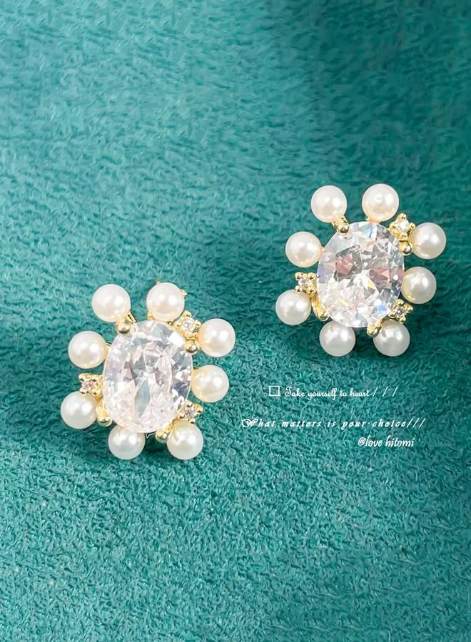 Take Two  Flower Stud Earrings for Women | Best Price UAE