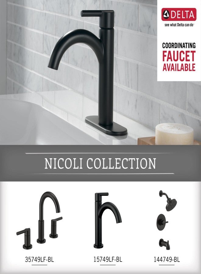 Delta Nicoli (1-Pack) Towel Hooks Matte Black, Double, Wall Mounted for Robes 2-Prong Holder, Bathroom Accessories NIC35-MB - Image 3