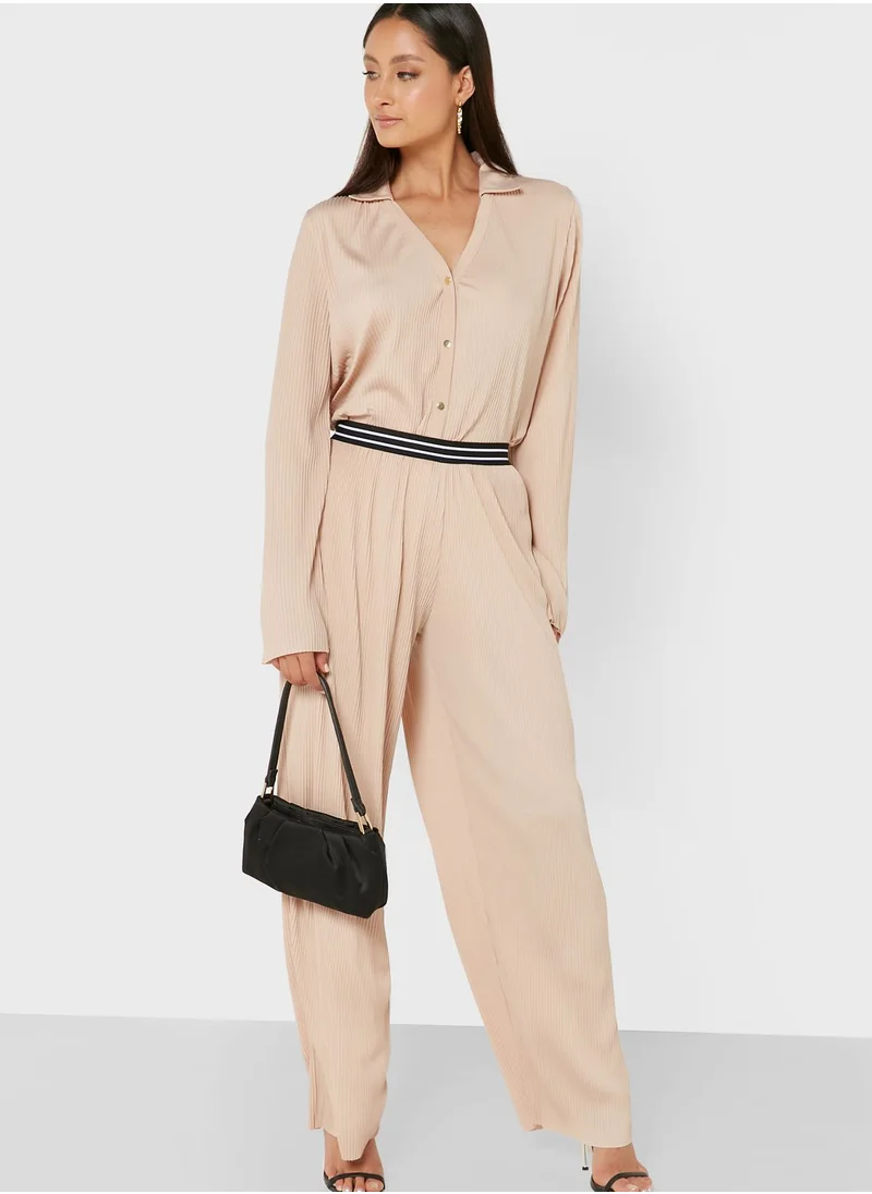 RIVER ISLAND Wide Leg Elastic Waist Pants