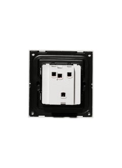 Donmarco 2 Gang 1 Way Momentary Switch – Ultra Thin Glass, Modern & Durable, Fire-Resistant Electric Switch, 15-Year Warranty, Wall Switch for Home and Office (Matt White)  - Image 4