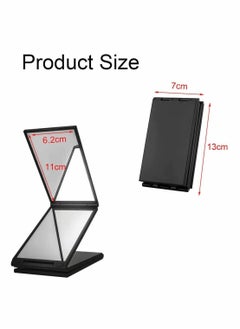 YQbest Four Panel Folding Mirror 4 Sided Foldable Makeup Handheld Compact Tabletop for Self Styling and Hair Cutting Shaving Easy to See Your Back Head  - Image 5