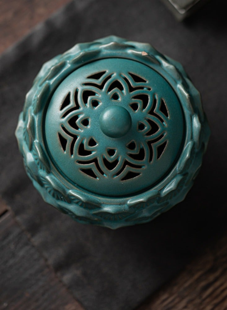 Lotus Ceramic Incense Burner Sandalwood Home Incense Display Lotus Incense Burner Creative Incense Burner Incense Path  - Image 5