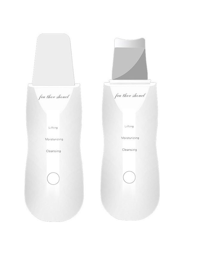 Generic - Skin Cleaner Facial Scraper, Skin Scraper Pore Cleaner Blackhead Removal Tool for Facial Deep Cleansing - 3 Modes, White - Image 1