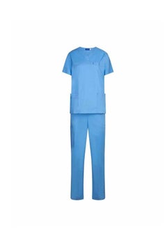 Oxycrew Medical Scrub Suit - Sky Blue, Bari Stretch Scrub For Women UAE ...