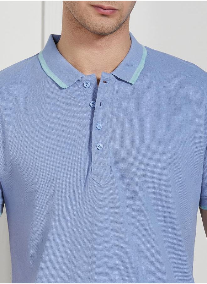 Dennis Lingo Cotton Regular Fit Polo by Styli  - Image 3