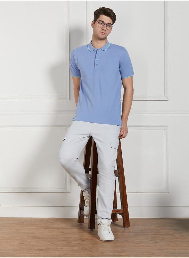 Dennis Lingo Cotton Regular Fit Polo by Styli  - Image 4