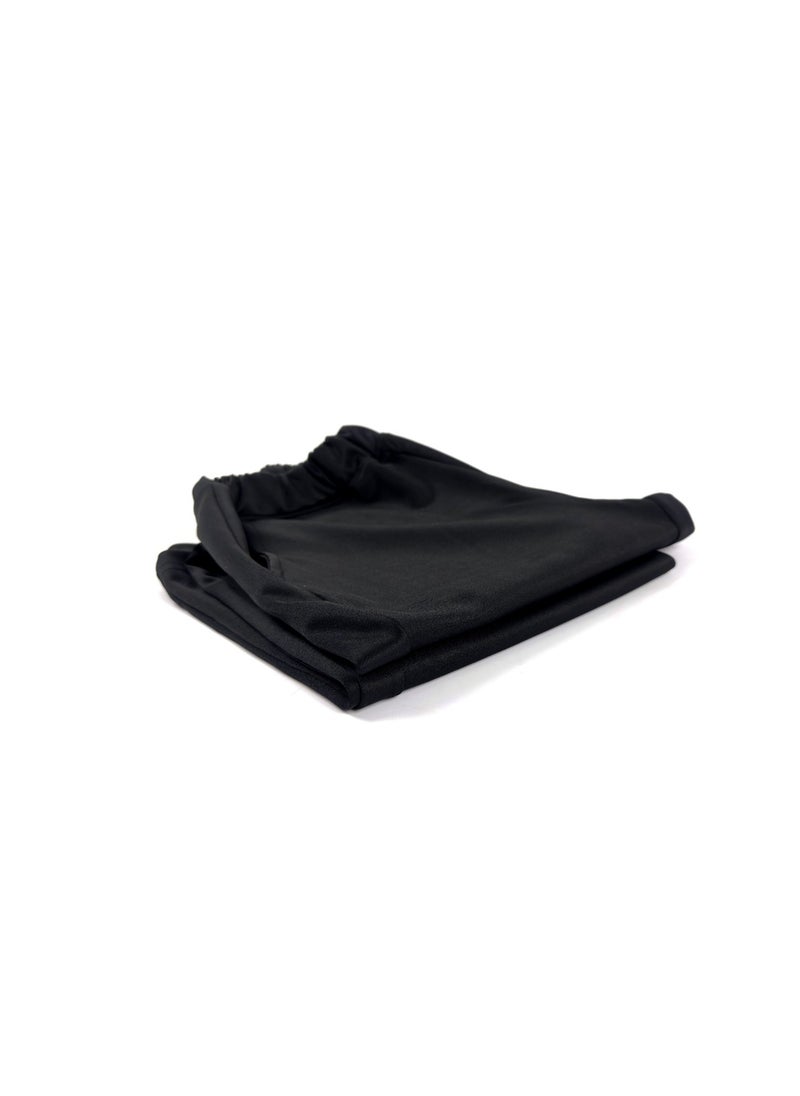" Step out with confidence and elegance with these wide-leg black sports leggings"  - Image 1