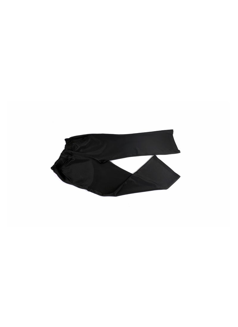 " Step out with confidence and elegance with these wide-leg black sports leggings"  - Image 2