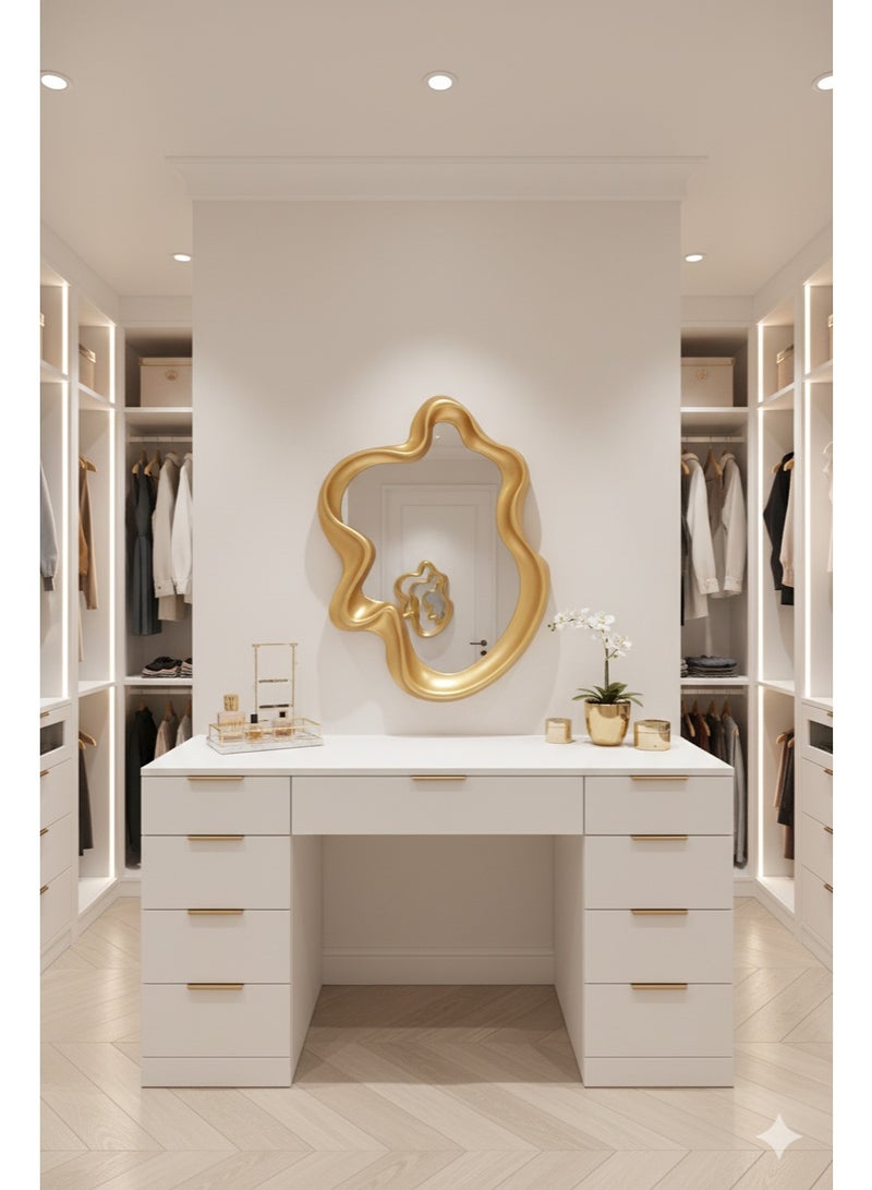 Generic420apple An elegant mirror with a luxurious frame adds a touch of sophistication to any space. 67 x 49 cm - Image 1