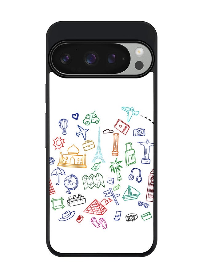 Stylizedd For Google Pixel 9 Pro Case,Slim fit Camera Protection, Shockproof Thin Phone cover - Traveler - Image 1