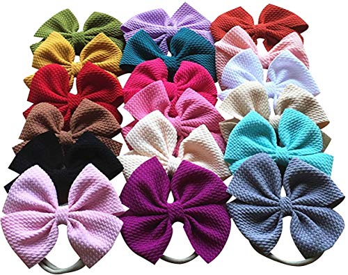Toptim Baby Girl's Headbands and Bows for Newborn Infant Toddler Photographic Accessories (18 Pack) - Image 1