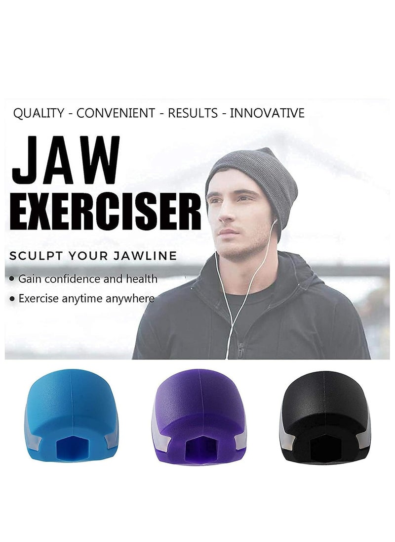 Generic - 1 Piece Jawline Exerciser Jaw, Face, and Neck Exerciser - Define Your Jawline, Slim and Tone Your Face, Look Younger and Healthier - Helps Reduce Stress and Craving (Blue) - Image 1