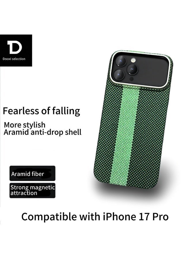 Kevlar Apple iPhone 17pro Case Green Ribbon - Image 1