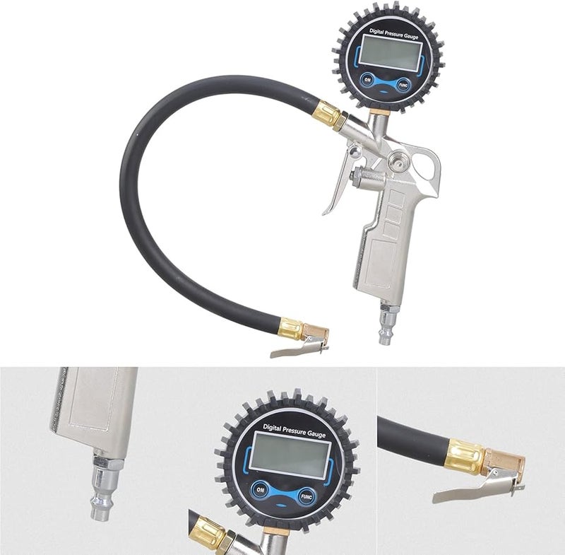 مقياس ضغط هواء الإطارات الرقمي للسيارات والشاحنات، مضخة نفخ مقاومة للماء، منظم هواء - Image 4