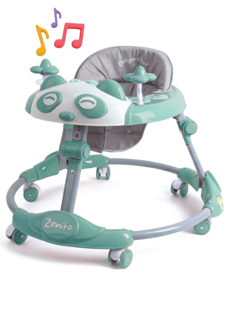 زينيث مشاية أطفال زينيتو - مساعد الخطوات الأولى متعدد الألوان | موسيقى، أضواء، ألعاب، مقعد مريح، عجلات قوية وارتفاع قابل للتعديل - Image 1