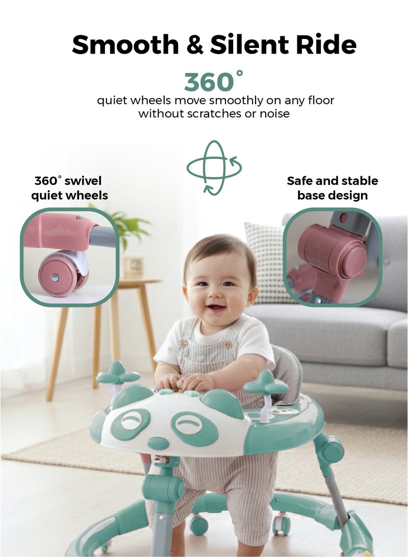 زينيث مشاية أطفال زينيتو - مساعد الخطوات الأولى متعدد الألوان | موسيقى، أضواء، ألعاب، مقعد مريح، عجلات قوية وارتفاع قابل للتعديل - Image 4