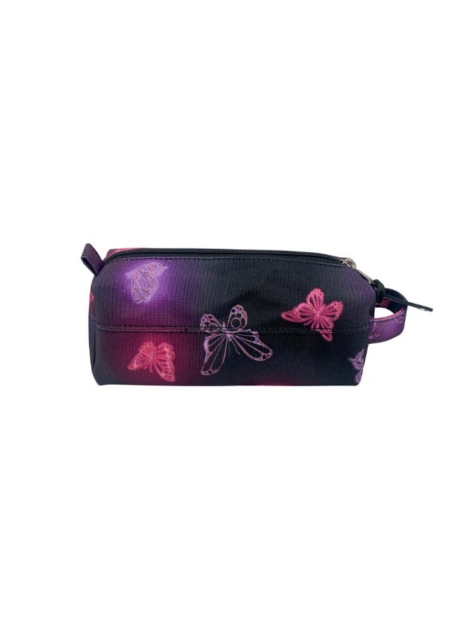 JUST HYPE Original Pencil Pouch - Pink&Purple Glow Butterfly - Image 4