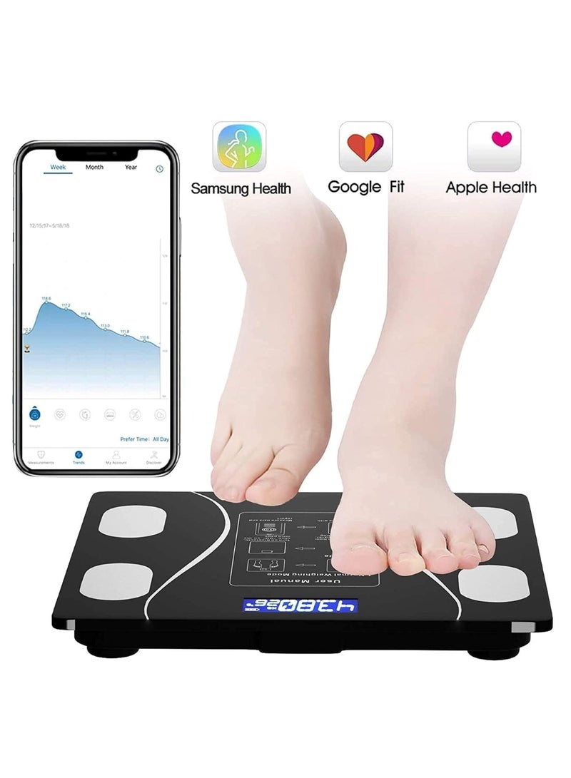 Huitich Bluetooth Body Fat Scale 26x26cm Smart Health Scale - Image 3