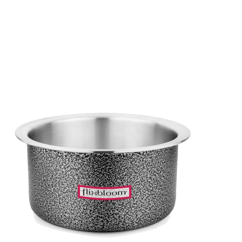 FLIXBLOOM Flixbloom Cook Max Hard Anodised Induction Base Stove Friendly Cookware TopeBhagonaPatilaHandi Utensil for Cooking Kitchen Tope Without Lid 45 Litre Tapeli  - Image 2