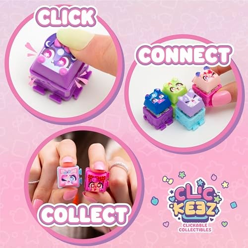 Clickeez مجموعة كليكز 5 | 5 مفاتيح لوحة مفاتيح قابلة للجمع مع شخصيات كليك و كلاك | أنشئ سلسلة مفاتيحك الخاصة | للأعمار 6 سنوات فما فوق - Image 3