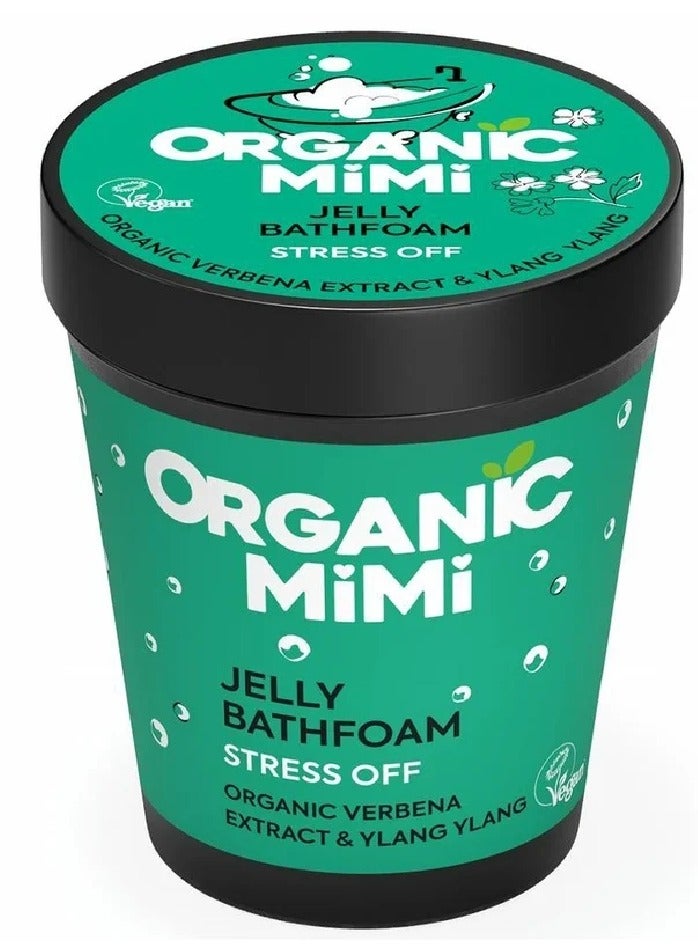 organic mimi Jelly Bathfoam Stress Off With Organic Verbena Extract & Ylang Ylang 200 ML 