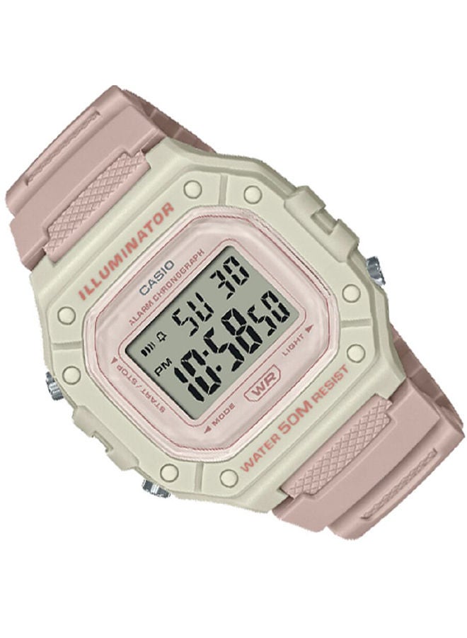 CASIO ساعة يد رقمية من الراتنج W-218HC-4A2VDF - Image 2